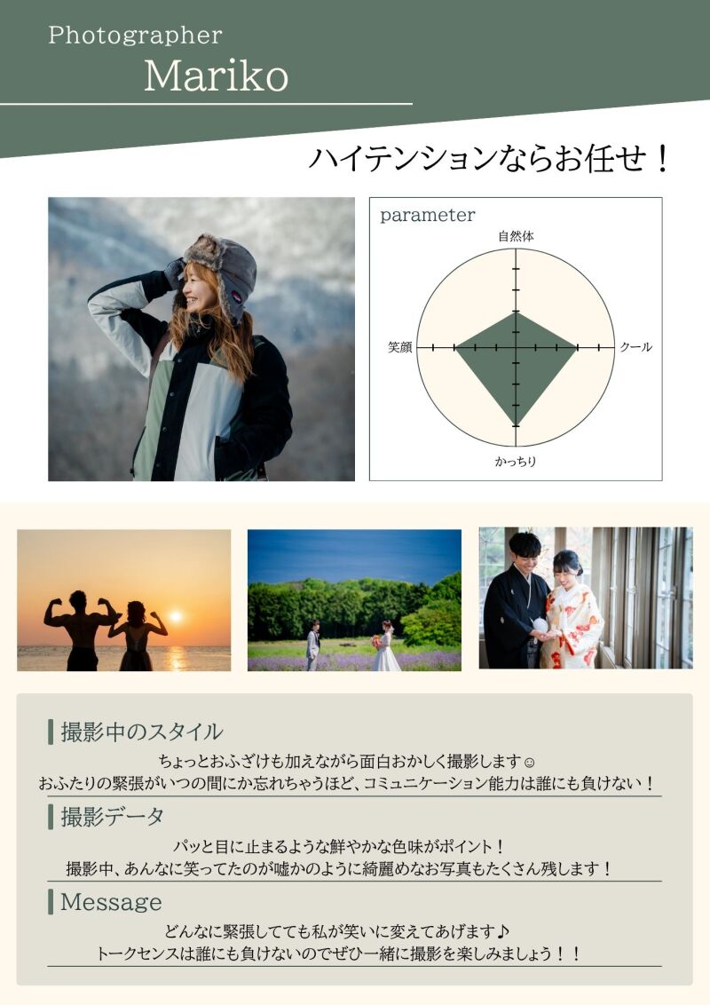 カメラ越しに見える ご新郎ご新婦様の幸せな笑顔に癒されてます
