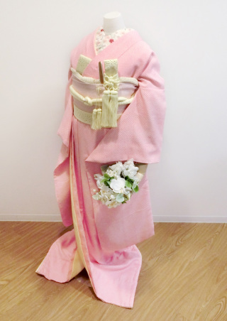 掛下006 絞り 桃色