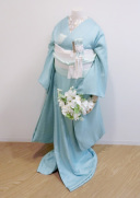 掛下017 紗綾型 水色