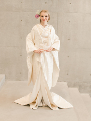 2068 枝垂れ桜おしどり紋様（西陣唐織）