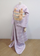 掛下018 菊重ね 淡藤