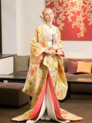 1125　千鳥草花紋様（ハニーウェディング