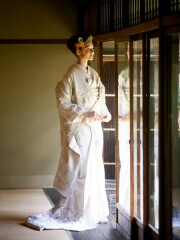 2052 流水 金刺繍 鶴と牡丹