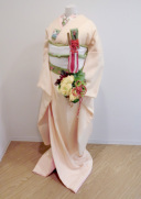 掛下005 絞り 卵色