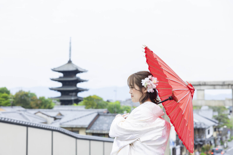 ショートボッブの和装アレンジ