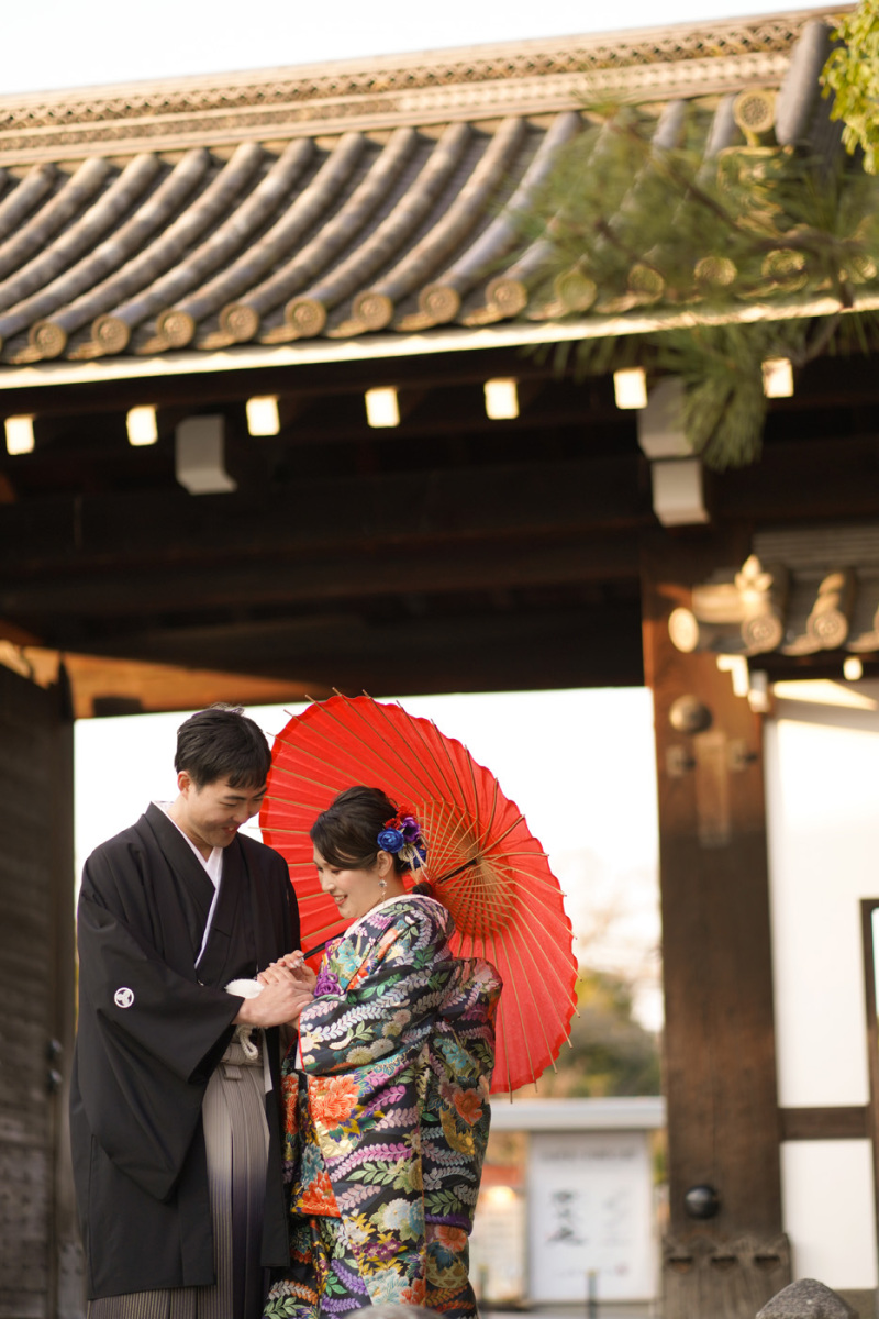 印象的な和傘カット