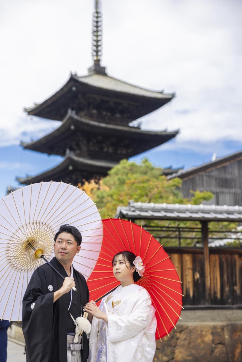 和傘のおふたり