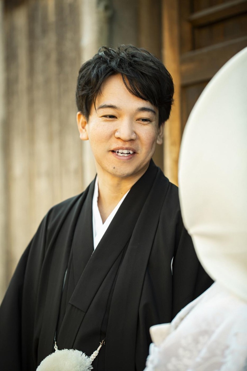 新郎さまの笑顔