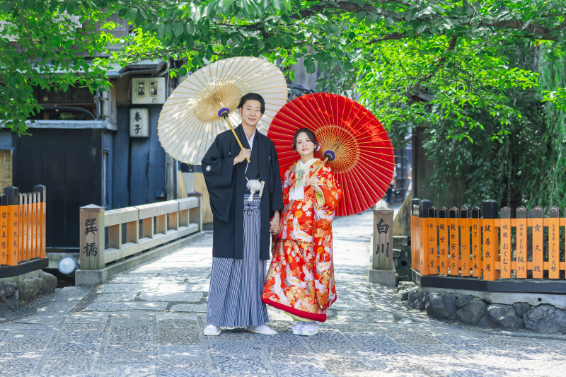 祇園と嵐山、夏のロケーション前撮り。
