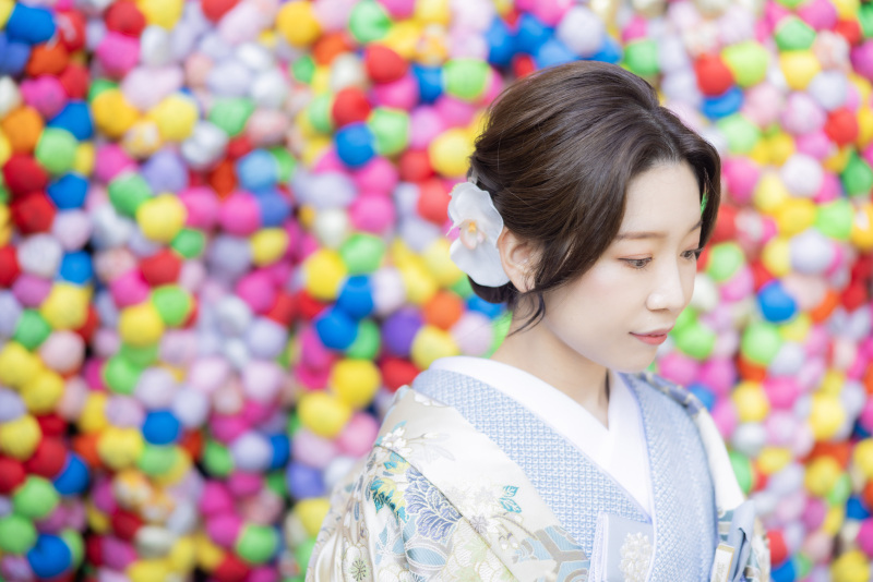 花嫁さまのお衣裳は「1147 道長 花の舞」