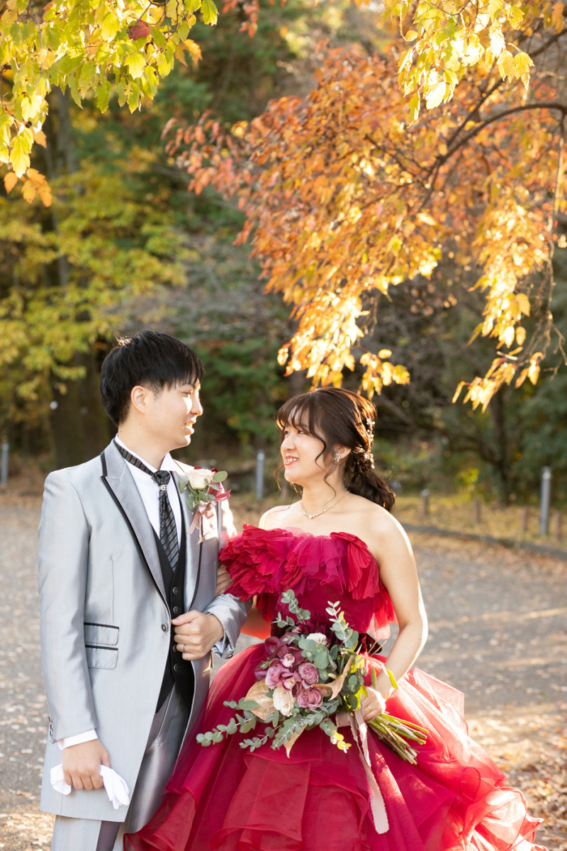 魅力的なブーケ