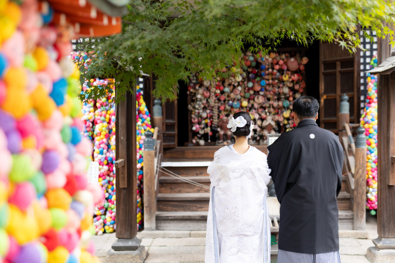 前半は和装で撮影