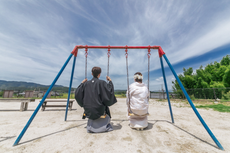 ブランコと広い空