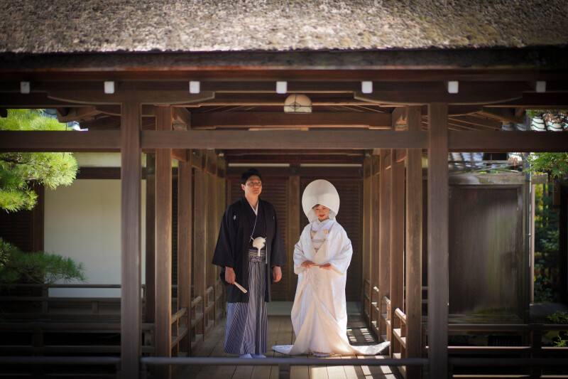 花嫁和婚_神社・寺院で撮影できる
