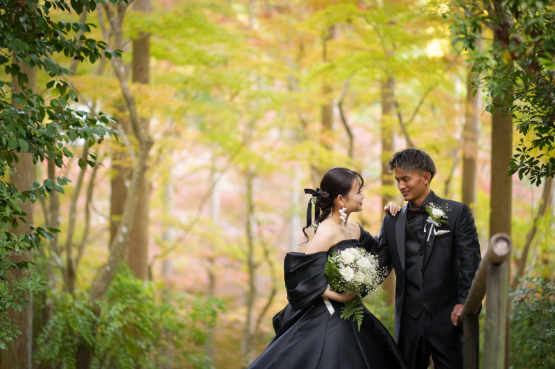 花嫁和婚_ガーデンで撮影できる