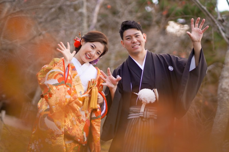 秋の超早得!≪10月~12月撮影される方限定≫和装「極」プラン【ロケ地2箇所・お衣装 新郎様2点 / 新婦様3点】