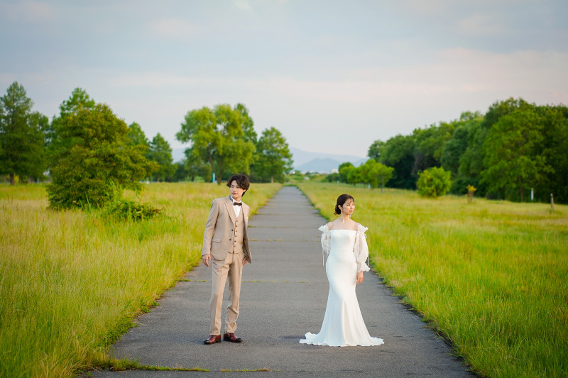 \ドレス1点+ロケ地1箇所/150カットデータ◇鴨川・琵琶湖などロケ地1箇所 選べるプラン