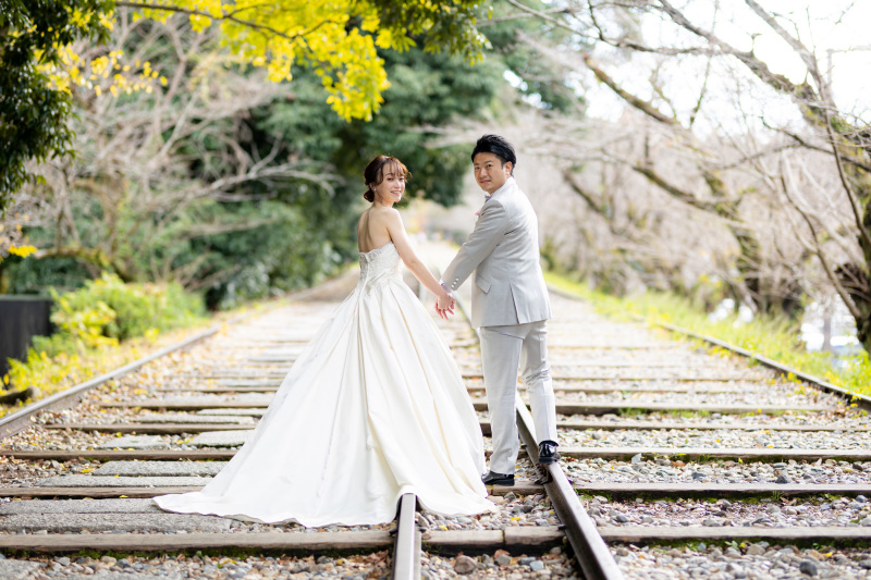 〈洋装1点〉ロケ撮影【150カットデータ・アルバム◇ウェディングorカラー1点+ロケ地1箇所】