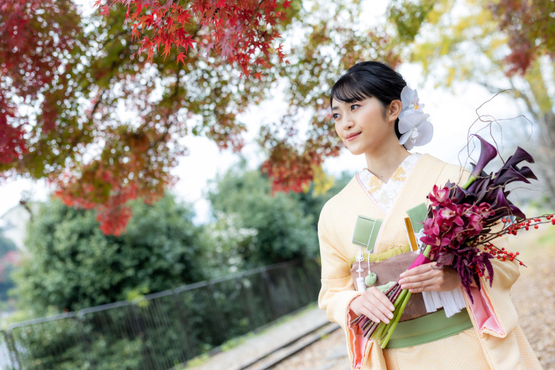 〈和装2点 &色掛下+小物 〉ロケ撮影【350カットデータ・アルバム◇色打掛1点&白無垢1点+ロケ地はコースから】