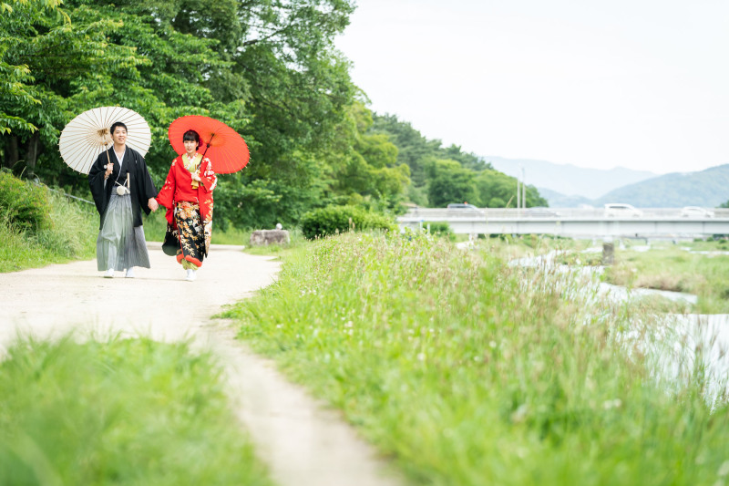 祇園・東山・円山・白川・鴨川からロケ地2箇所〈和装1点〉【250カットデータ・アルバム/和装1点+ロケ地2箇所】