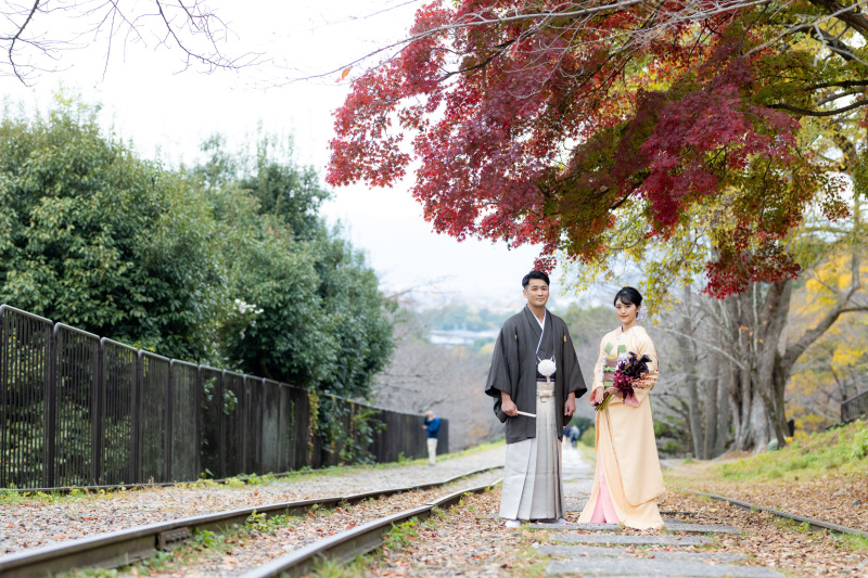 〈和装2点 &色掛下+小物 〉ロケ撮影【350カットデータ・アルバム◇色打掛1点&白無垢1点+ロケ地はコースから】