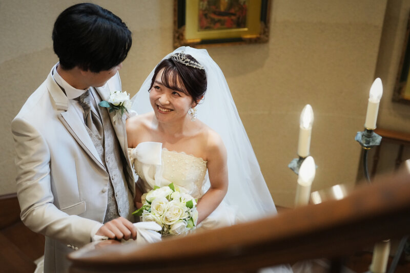 教会螺旋階段で