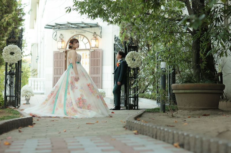 ドレスが映えるロケーション