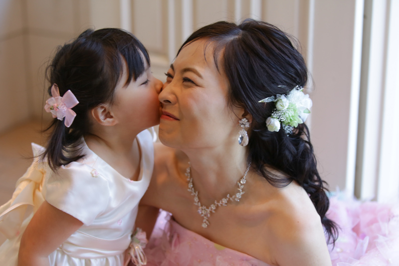 ママにキッス♪