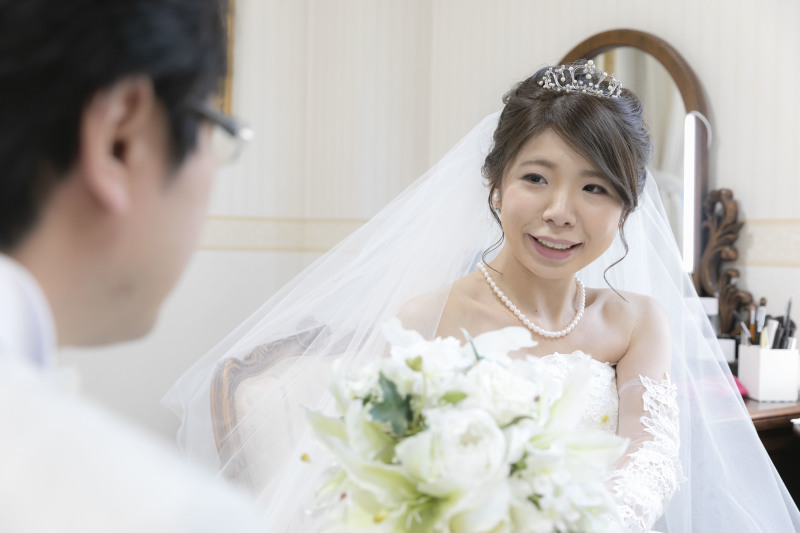 花嫁姿にドキッと