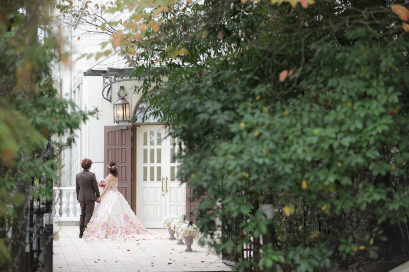 緑いっぱいのエントランス