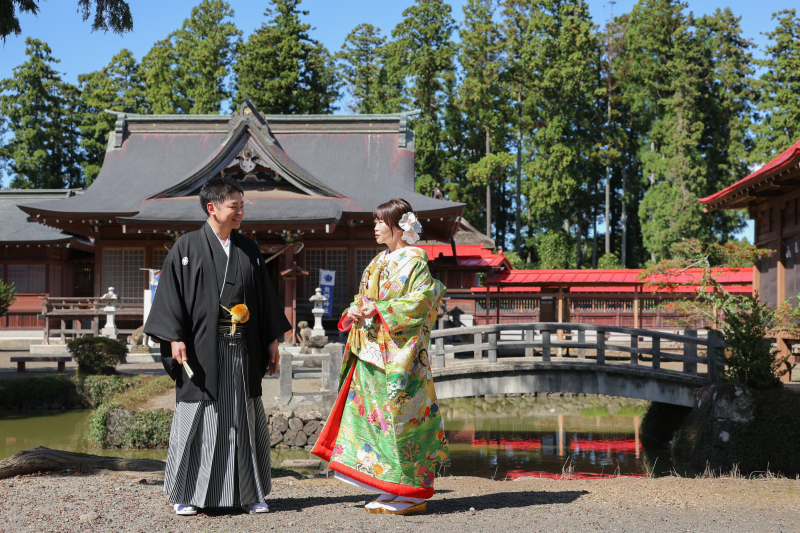 神社での撮影から
