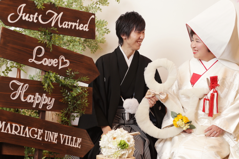 白無垢にチェンジ!