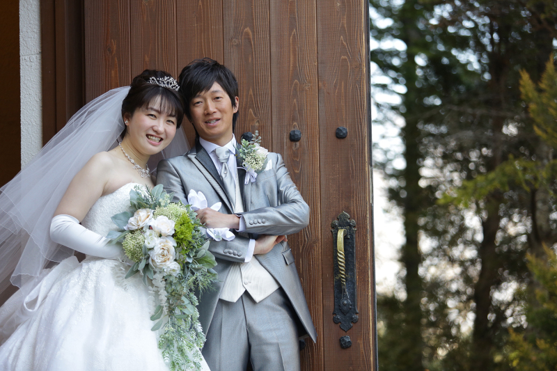 教会の外扉での一枚