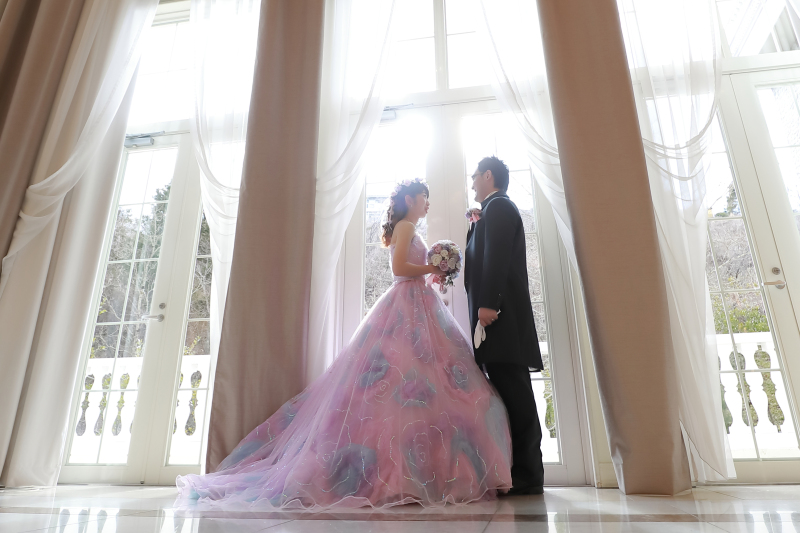 自然光を浴びて