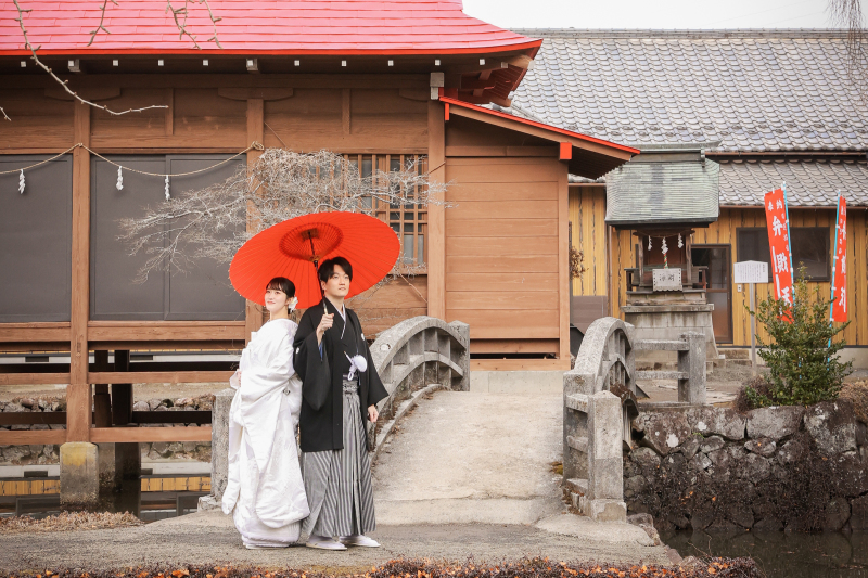 番傘でワンポイント