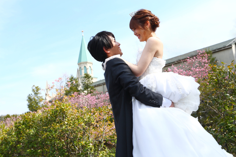 桜の頃の春フォト　〈白ドレス＆色ドレスロケ〉 