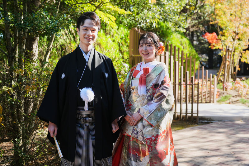 自然溢れるガーデンで