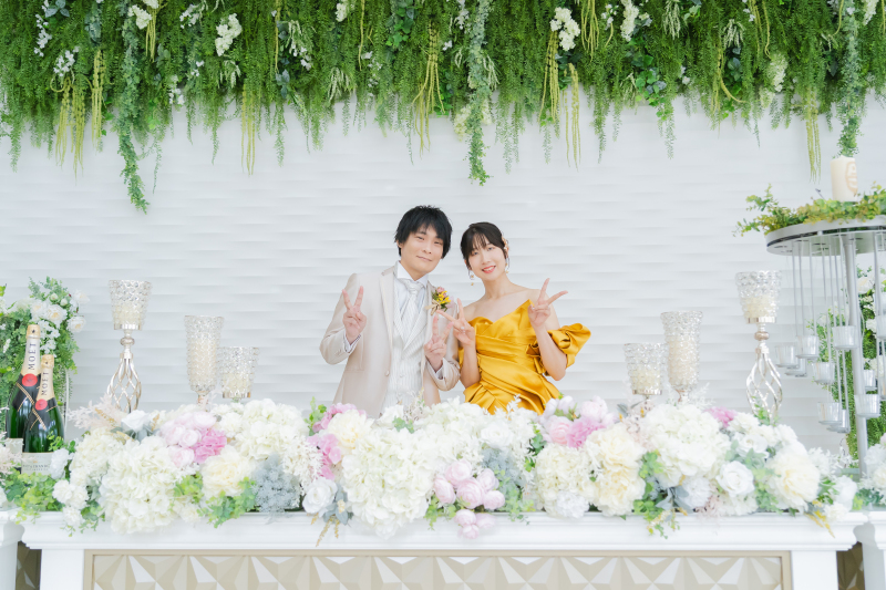 華やかな披露宴会場