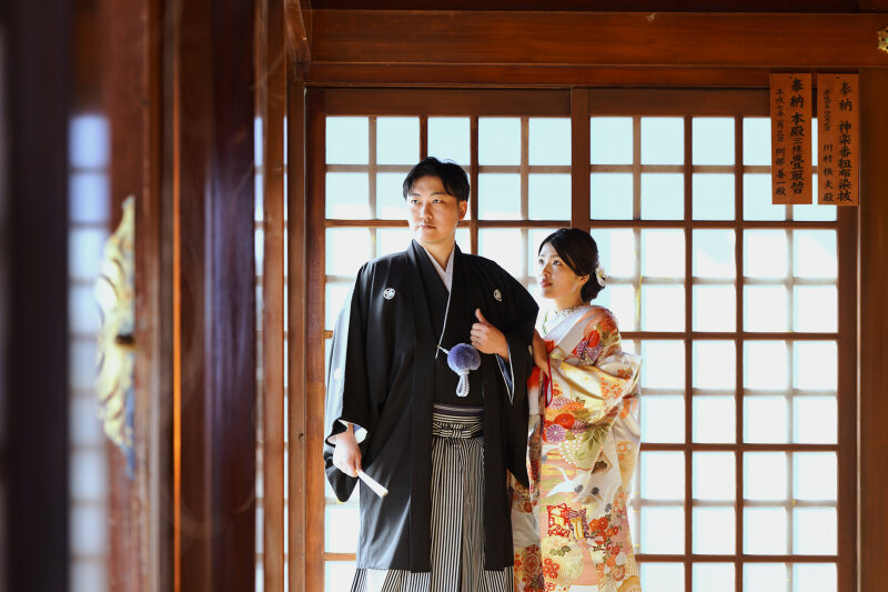 神社から撮影スタート