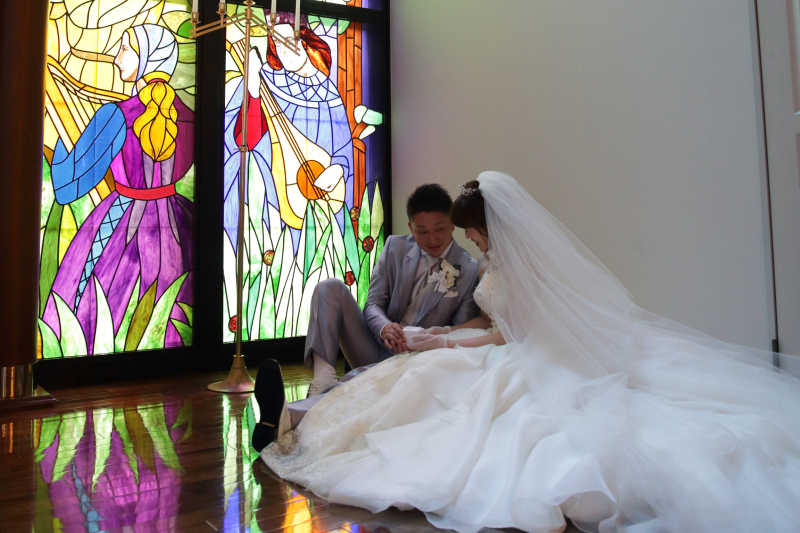 ステンドグラスの鮮やかさ