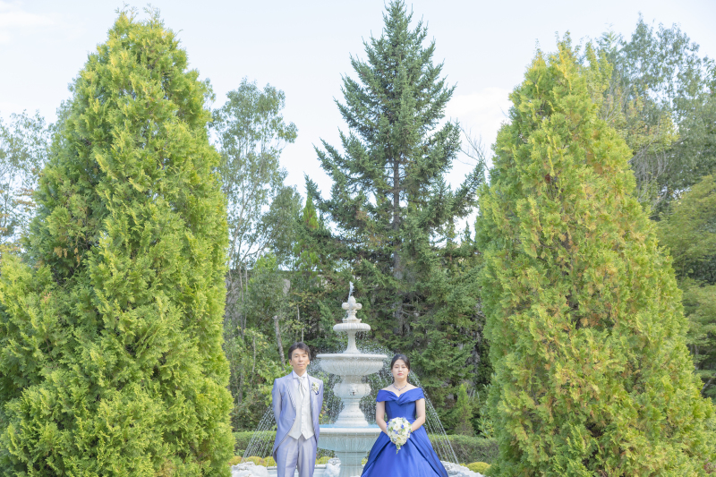 ガーデンでロケーションフォト