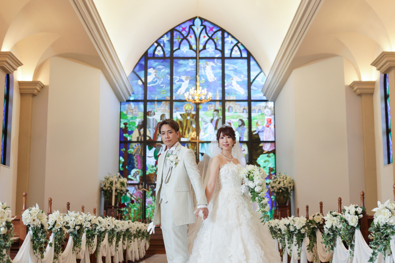 バージンロードの真ん中で