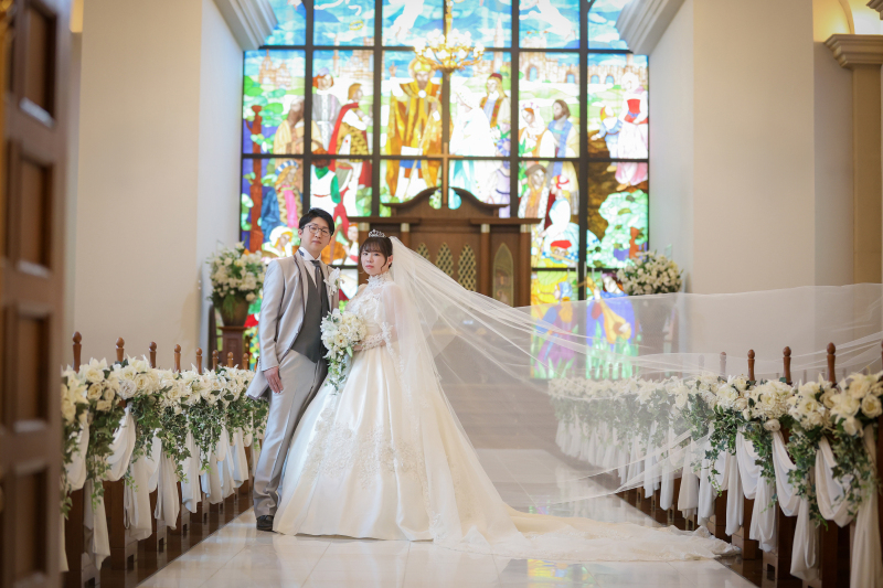 教会から撮影スタート