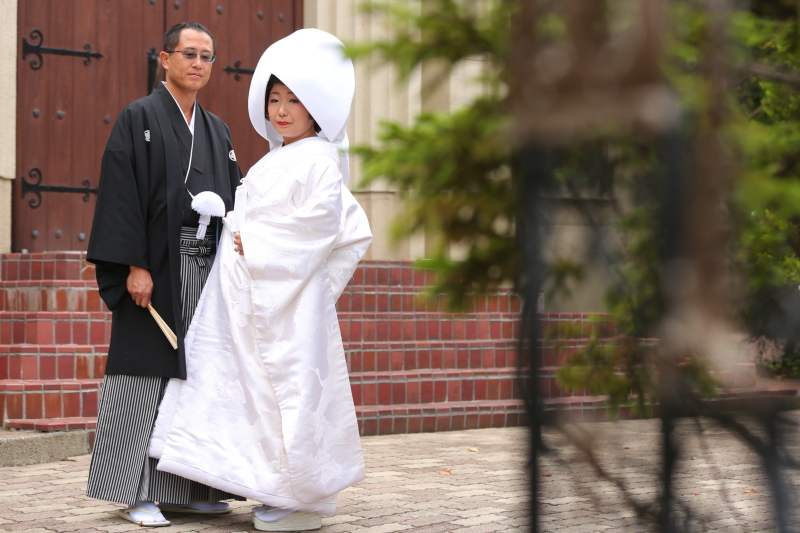 紋付袴と白無垢