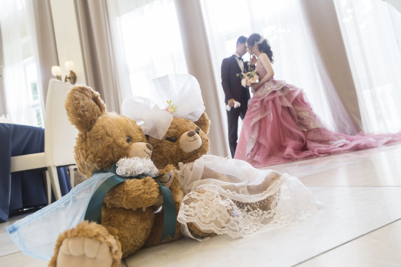 持ち込みのくまちゃんたちと