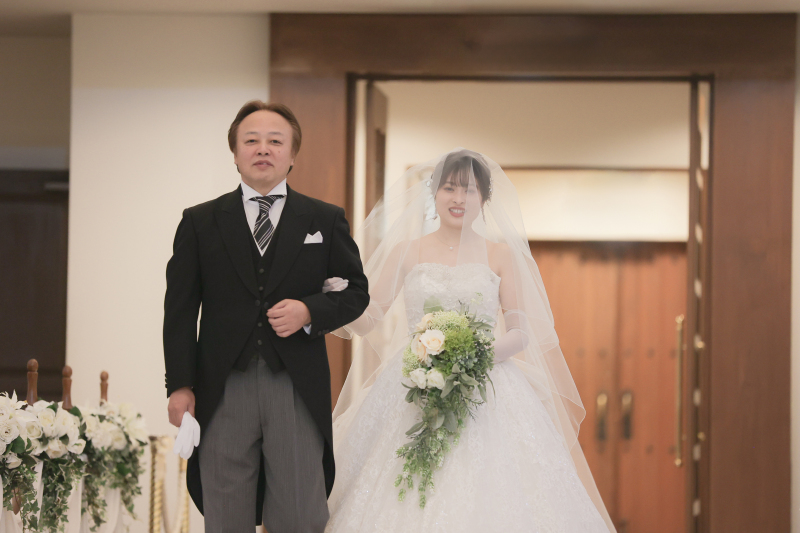 お父様のエスコート