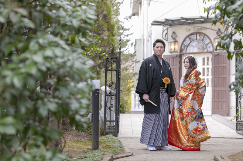 結婚式の前撮りに教会＆披露宴会場ロケーション　〈白ドレス＆色打掛ロケ〉 