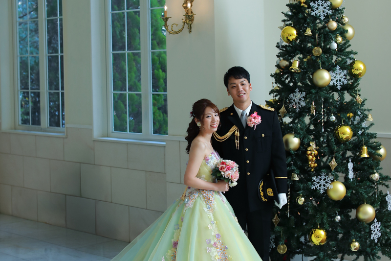 12月は大きなツリーが登場