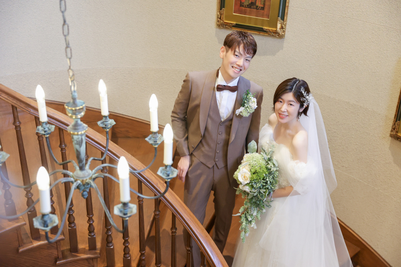 教会螺旋階段で