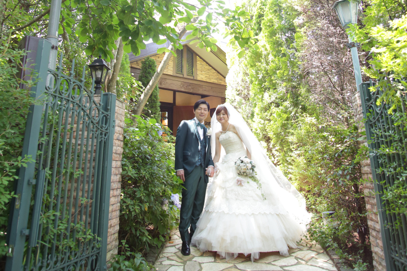 緑の中の一軒家